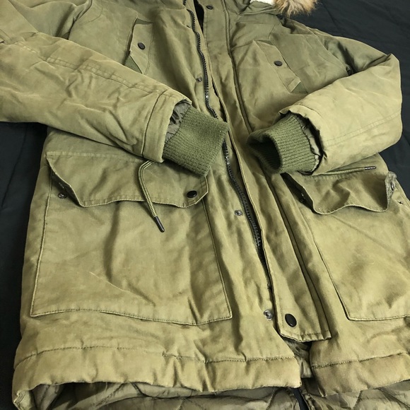 Green Army Winter Parka Luxury - Picture 5 of 10